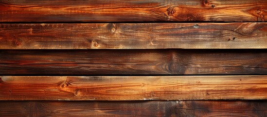 Naklejka premium Triple Horizontal Wooden Texture Background: A Stunning Display of Horizontal Lines Enhancing the Warmth and Depth of the Wooden Texture Background