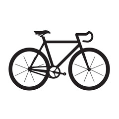 Bicycle in cartoon, doodle style . Image for t shirt. Isolated 2d vector illustration in logo, icon, sketch style, Eps 10, black and white. AI Generative