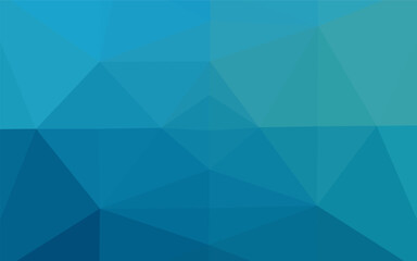 Light BLUE vector shining triangular background. Triangular geometric sample with gradient. Completely new design for your business.