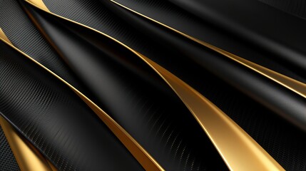 gold carbon fiber background with black