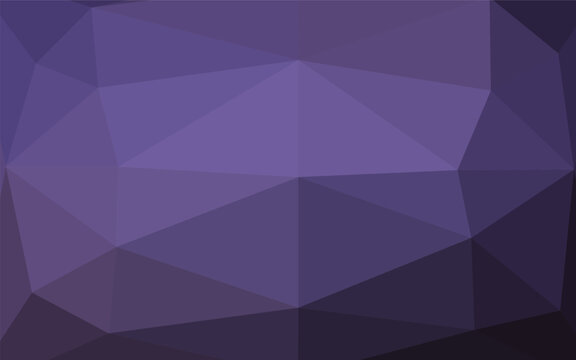 Dark Purple vector triangle mosaic texture. A completely new color illustration in a vague style. Completely new template for your business design.