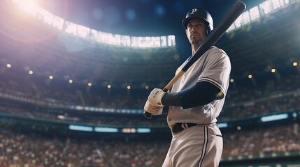 baseball player standing on the field - Powered by Adobe