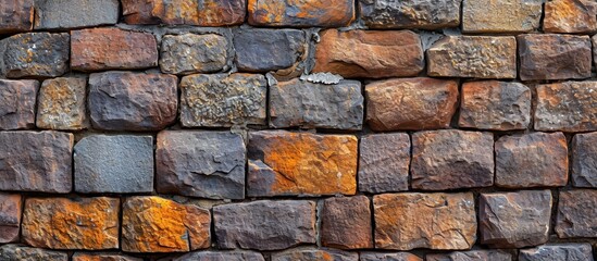 Magnificent Masonry Wall Closeup Background: A Captivating View of the Exquisite Masonry Wall in Stunning Closeup, Creating a Striking Background