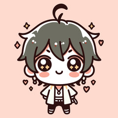 Free high quality design boy celebrate valentine day with holding love 