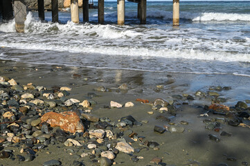 small beach on the Mediterranean Sea on the island of Cyprus 8