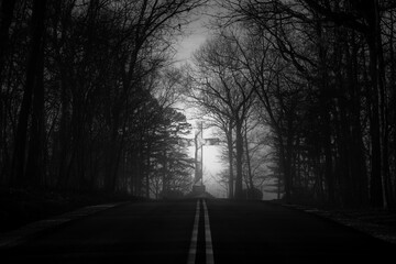 A symbolic image that illustrates that the road to where you want to go is not always bright and...