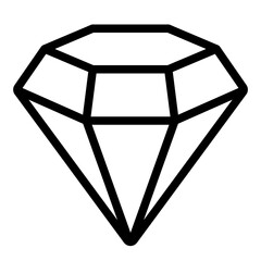 Diamond gemstone icon