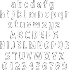 Doodle Font, Doodle Letters, Doodle Alphabet, Hand Drawn Letters, Hand Drawn Font.