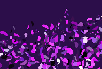 Light Pink, Blue vector template with memphis shapes.