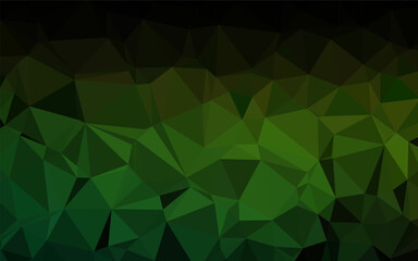 Obraz premium Light Green vector blurry triangle pattern. Shining illustration, which consist of triangles. Polygonal design for your web site.