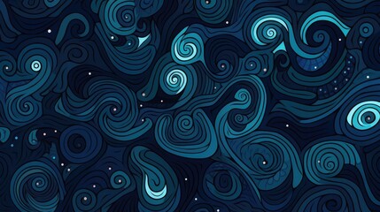 Fototapeta na wymiar abstract azure spirals design. abstract background