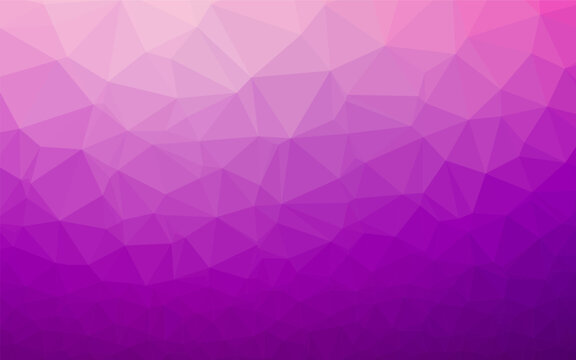 Light Purple vector abstract polygonal texture. Triangular geometric sample with gradient. Textured pattern for background.
