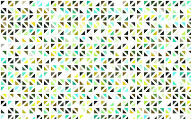 Light Green, Yellow vector texture in triangular style. Decorative design in abstract style with triangles. Pattern for busines ad, booklets, leaflets