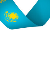 Kazakhstan flag element design national independence day banner ribbon png
