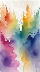 abstract watercolor background with painting