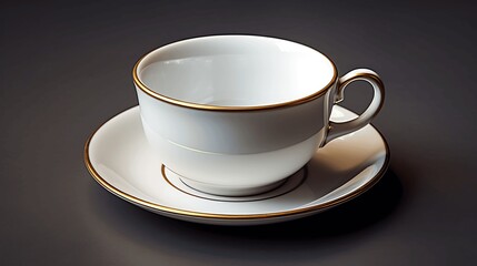 Coffee cup on wooden table with bokeh background. generative ai