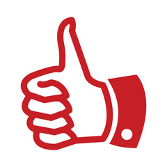 Thumb up symbol vector design icon