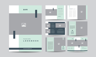 Minimal Fashion Magazine Design or Editorial Lookbook Layout or Fashion and Multipurpose portfolio