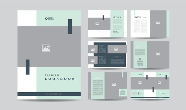 Minimal Fashion Magazine Design or Editorial Lookbook Layout or Fashion and Multipurpose portfolio