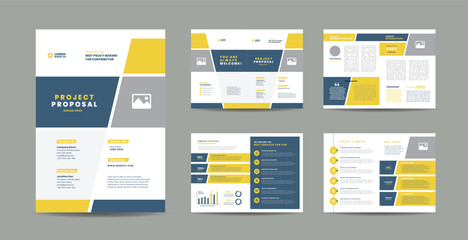 Corporate Business Project Proposal Design or Annual Report and Company Brochure or Booklet and Catalog Design 