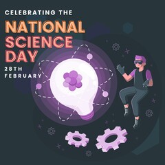 National Science Day
Background,national science day celebrate on 28 febuary