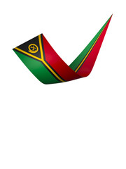 Naklejka premium Vanuatu flag element design national independence day banner ribbon png 