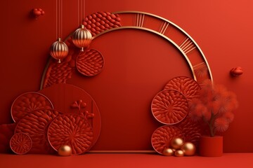 Chinese new year realistic background