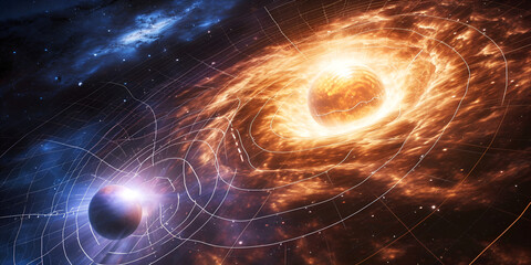 Black Hole In Space Wallpapers , A Black Hole in  , cosmic phenomenon of space crater, embodying interstellar intrigue, celestial landscapes