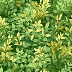 seamless background of plant foliage small leaves