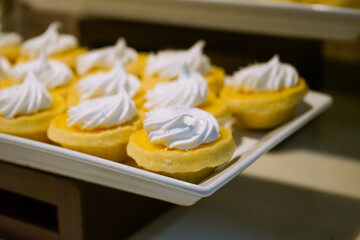 Homemade rustic baked as dessert sweet food  and cupcakes