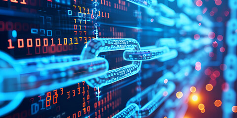 How Blockchain Is Rebuilding Cybersecurity | cybersecurity experts implementing blockchain - obrazy, fototapety, plakaty