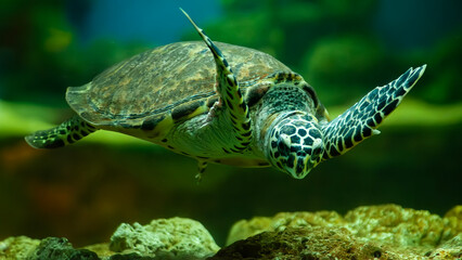 Penyu Sisik or Eretmochelys imbricata © Bangmunce