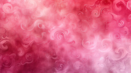 Swirling Hearts in Watercolor: Fluid Love in Pink Hues Pattern Background