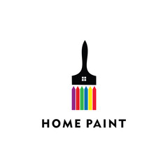 house paint abstract logo design