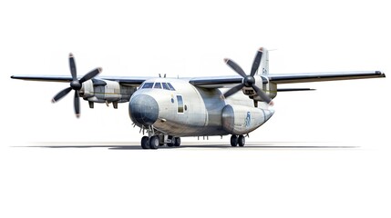 Fototapeta premium Massive Cargo Plane Transporting Goods Globally - AI Generated