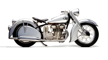 Photo sur Plexiglas Moto Vintage Motorcycle Cruising on Open Road - AI Generated