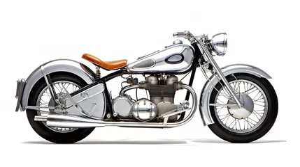 Photo sur Plexiglas Moto Vintage Motorcycle Cruising on Open Road - AI Generated