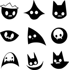 monster face cartoon