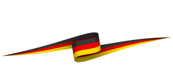 Germany flag element design national independence day banner ribbon png
