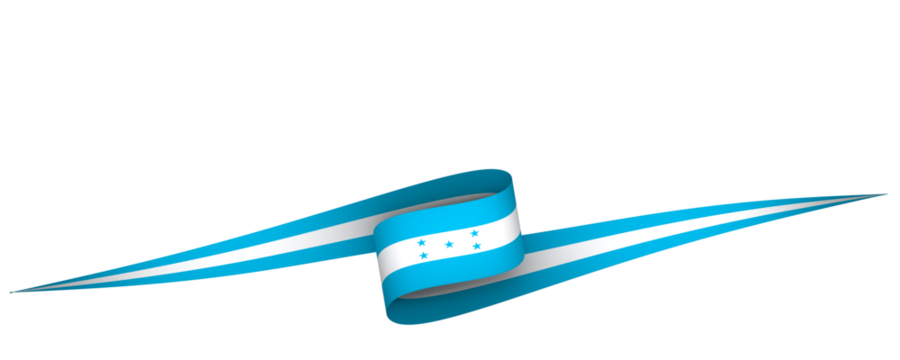 Honduras flag element design national independence day banner ribbon png
