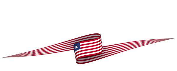 Liberia flag element design national independence day banner ribbon png

