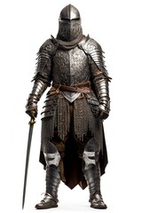 Obraz premium Gallant Medieval Knight, AI Generated