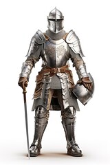 Fototapeta premium Gallant Medieval Knight, AI Generated