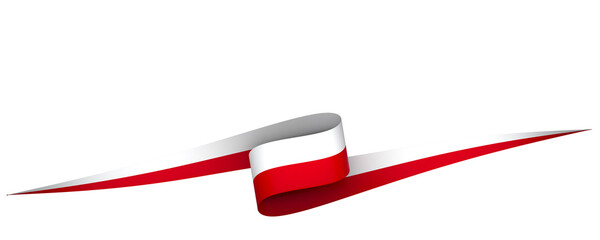 Poland flag element design national independence day banner ribbon png
 - obrazy, fototapety, plakaty