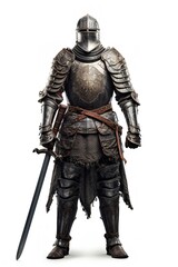 Fototapeta premium Gallant Medieval Knight, AI Generated
