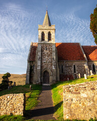 Fototapeta premium A medieval church in the English countryside