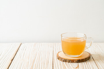 fresh and hot ginger juice glass