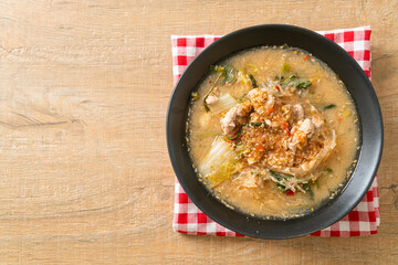 Sukiyaki Soup with Pork in Thai Style