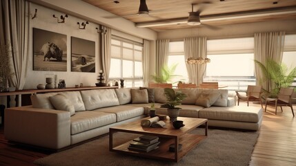 Modern elegant living room interior style 