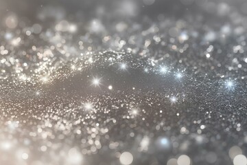 Defocused Texture Background Silver Sparkle,  created by ai generated